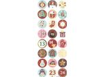Elementi Adesivi Per Il Calendario Dell'avvento 24 Pezzi.