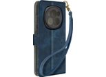 Avizar, Custodia A Portafoglio Per Honor Magic 6 Pro, Porta Carte + Funzione Stand, Blu Scuro