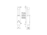 Supporto Porta 1222.71 Alluminio Bianco Corsa 60Mm Montaggio Porta Kws