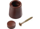 Tampone Porta D.29Mm H.35Mm Montaggio Su Tassello Marrone