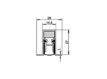 Guarnizione Per Porta Schall-Ex® Duo L-15/28 Os 1-404 2-S.L.958Mm Alu.Silverf.Hlt Athmer