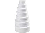 Set Di Scatole Di Cartone, Rotonde, 21 Cm, 7 Colori Assortiti.