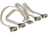 Delock Minipcie I/O Pcie Full Size 4 X Seriale RS-232 Con Alimentazione Di Tensione - Scheda Seriale - Mini Scheda Pcie 2.0