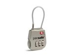 Pacsafe Prosafe 800 Tsa Blocco A Combinazione Con Cavo Argento