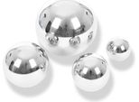 Eduplay 110306 Palline Sensoriali Ø 6, Ø 8, Ø 10, Ø 15 Cm, Argento, 4 Pezzi (1 Set)