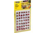 Noch 07035 Set Mini Di Ciuffi D'erba "Fioriti"" Rossi, 42 Pezzi, 6 Mm"