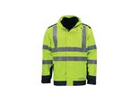 Giacca Anti-Intemperie, Antifiamma E Ad Alta Visibilità Taglia Xxxl Giallo/Blu Asatex