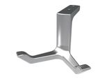 Gancio A Soffitto 0200 Doppio A.87Mm Alluminio Anodizzato Argento H.49Mm Hermeta