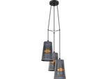 Eglo Lampada A Sospensione Honeybourne, Lampada A Sospensione Vintage, Industriale, Retrò, In Acciaio Galvanizzato, Oro Antico, Nero, Lampada Da Tavolo Per Sala Da Pranzo, Lampada Da Soggiorno, E27