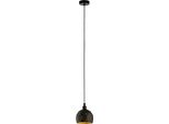 Roccaforte Lampada A Sospensione Lampada A Sospensione Lampada A Sospensione - H110 X Ø17 Cm - Nero, Oro - 1X40W Escl. - IP20