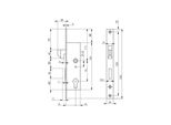 Serratura Per Porte Scorrevoli Con Telaio Tubolare 8331 Pzw 40 Mm Amf