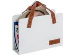 Haku MöBel Portariviste Marrone, Bianco - Similcuoio, Metallo, L/H/D: 35X38X10 Cm