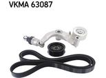 Skf Vkma 63087 Set Di Cinghie Trapezoidali Dentate Per Honda Civic Viii Hatchback (Fn, Fk)