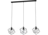 Eglo 43361 Straiton E27 Tripla Lampada A Sospensione 905X240Mm Nero