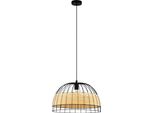 Eglo 43312 Anwick E27 Lampada A Sospensione Ø500Mm Natura Nera