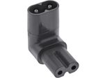 Inline® Adattatore Di Rete Iec 60320 C8 / C7, A 2 Poli Ad Angolo Sup./Inf