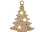 Figura Luminosa In Cartapesta, Albero Di Natale, H 27 Cm, L 21,5 Cm, 1 Pezzo, Profondità 4 Cm