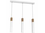 Solo Sawn White / Patinated Wood Luce A Sospensione 3X Mini Gu10 Luce A Soffitto Lampada A Soffitto Luce A Sospensione
