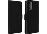 Avizar, Flip Cover Portafoglio, Custodia In Similcuoio Per Galaxy Note 20, Nero