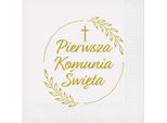 Tovaglioli Prima Comunione Spighe 33X33Cm 20 Pezzi (Offerta Festiva - Comunione)