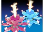 Candela Musicale Rosa, 1 Pezzo.