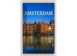 Vianmo Insegna Di Latta 30X20 Cm Retro Amsterdam Reiseziel Urlaub
