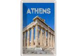 Vianmo Insegna Di Latta 18X12 Cm Athen Greece Akropolis Geschenk