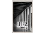 Vianmo Insegna Di Latta 18X12 Cm Retro Athens Greece Antik