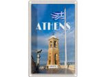Vianmo Insegna Di Latta 30X20 Cm Athens Greece Flagge Akropolis