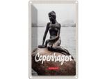 Vianmo Insegna Di Latta 30X20 Cm Copenhagen Denmark Meerjungfrau