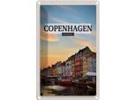 Vianmo Insegna Di Latta 30X20 Cm Copenhagen Denmark Sonnenuntergang