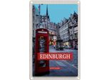 Vianmo Insegna Di Latta 18X12 Cm Edinburgh Scotland Telephone Rot