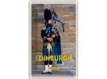 Vianmo Insegna Di Latta 18X12 Cm Edinburgh Scotland Dudelsack Mann