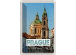 Vianmo Insegna Di Latta 30X20 Cm Prague St. Nikolaus Kirche Kostel