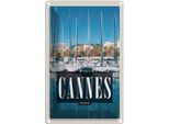 Vianmo Insegna Di Latta 30X20 Cm Retro Cannes France Meer Jacht