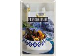 Vianmo Insegna Di Latta 18X12 Cm French Cuisine MeeresfrüChte Wein