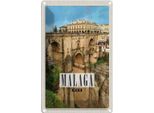 Vianmo Insegna Di Latta 18X12 Cm Malaga Spain Hafenstadt