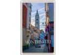Vianmo Insegna Di Latta 30X20 Cm Montmartre Paris KüNstlerviertel