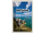 Vianmo Insegna Di Latta 30X20 Cm Bretagne France Meer Berge Urlaub