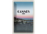 Vianmo Insegna Di Latta 18X12 Cm Cannes France Panorama Bild