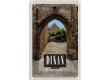 Vianmo Insegna Di Latta 18X12 Cm Dinan France Stadtmauer Schloss