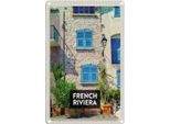 Vianmo Insegna Di Latta 30X20 Cm French Riviera Reiseziel Tourismus