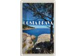 Vianmo Insegna Di Latta 30X20 Cm Costa Brava Spain Meer Berge