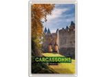 Vianmo Insegna Di Latta 30X20 Cm Carcassonne France Reiseziel