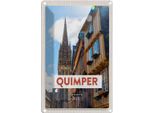 Vianmo Insegna Di Latta 30X20 Cm Quimper France Kathedrale