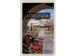 Vianmo Insegna Di Latta 30X20 Cm Cote D'azur France Obstmarkt Cafe