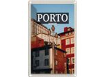 Vianmo Insegna Di Latta 30X20 Cm Porto Portugal Altstadt Tourismus