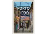 Vianmo Insegna Di Latta 30X20 Cm Porto Portugal Altstadt Bild