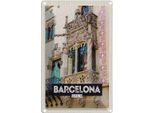 Vianmo Insegna Di Latta 18X12 Cm Barcelona Spain Architektur Tourismus