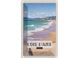 Vianmo Insegna Di Latta 30X20 Cm Cote D'azur Frankreich Reiseziel